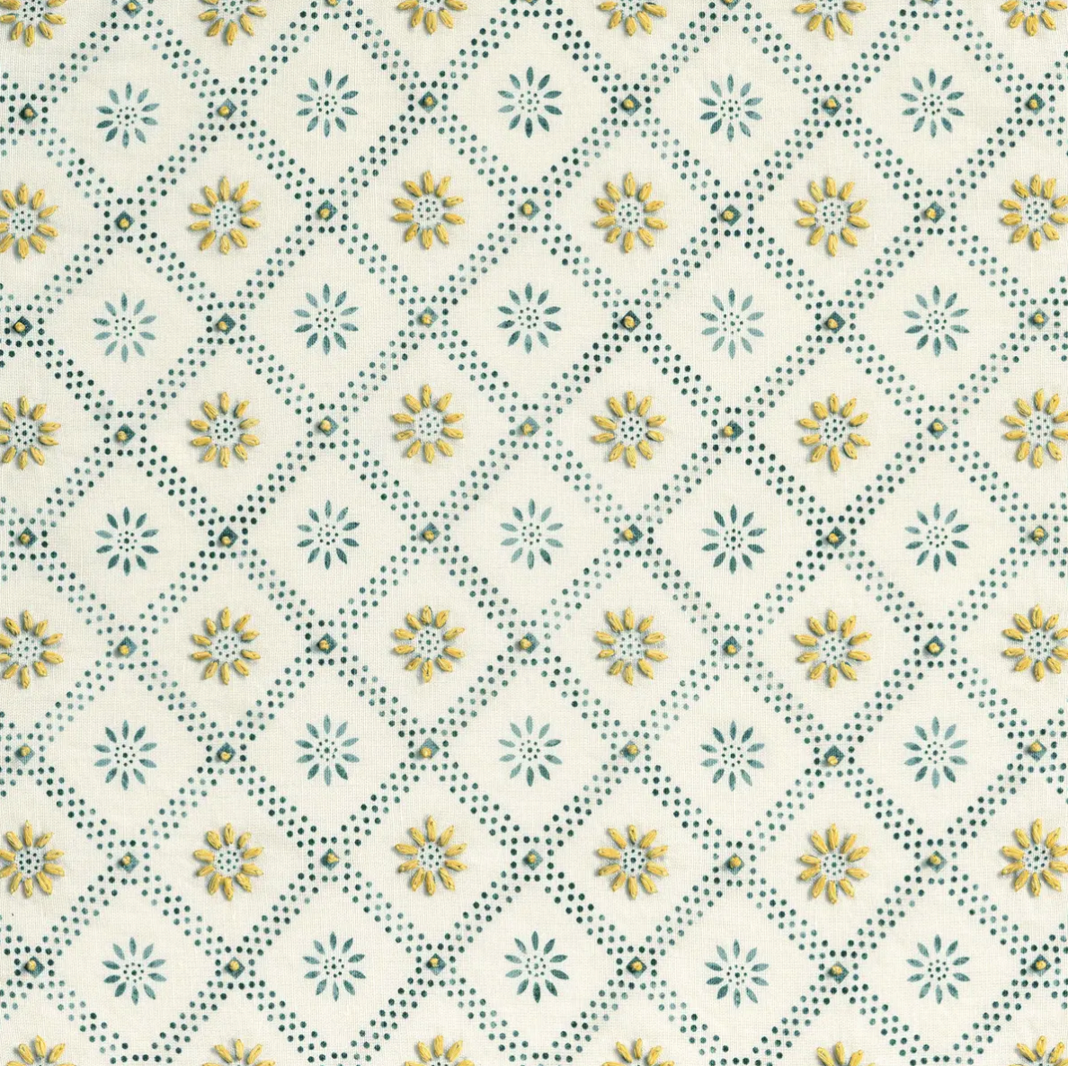 Chelsea Textiles | Daisy Trellis