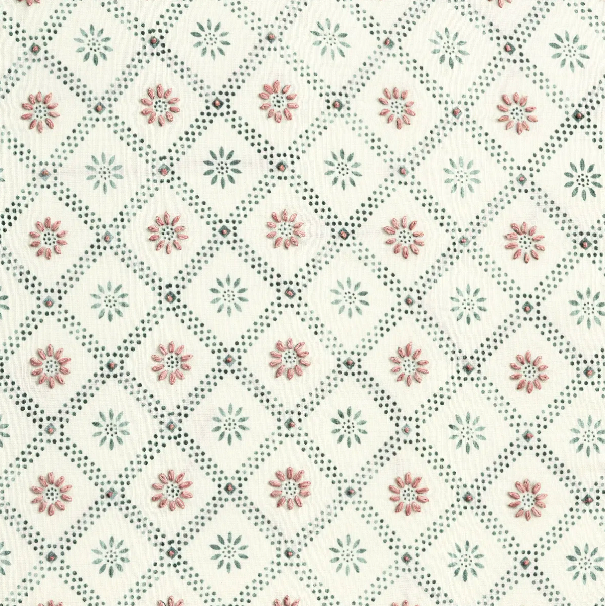 Chelsea Textiles | Daisy Trellis