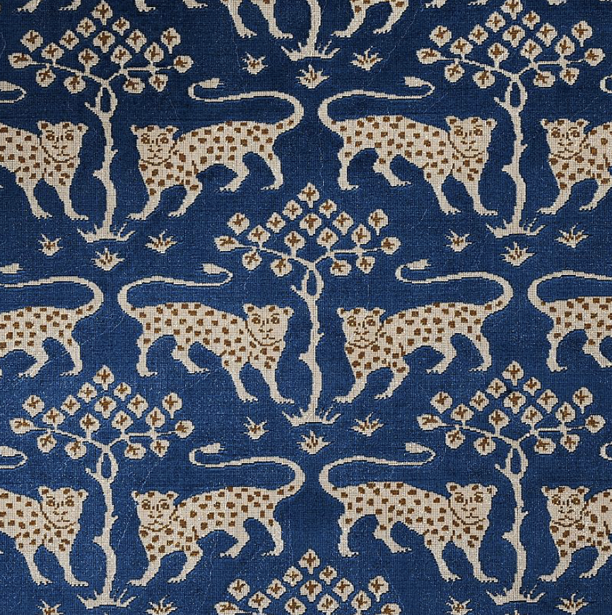 Woodland Leopard Velvet