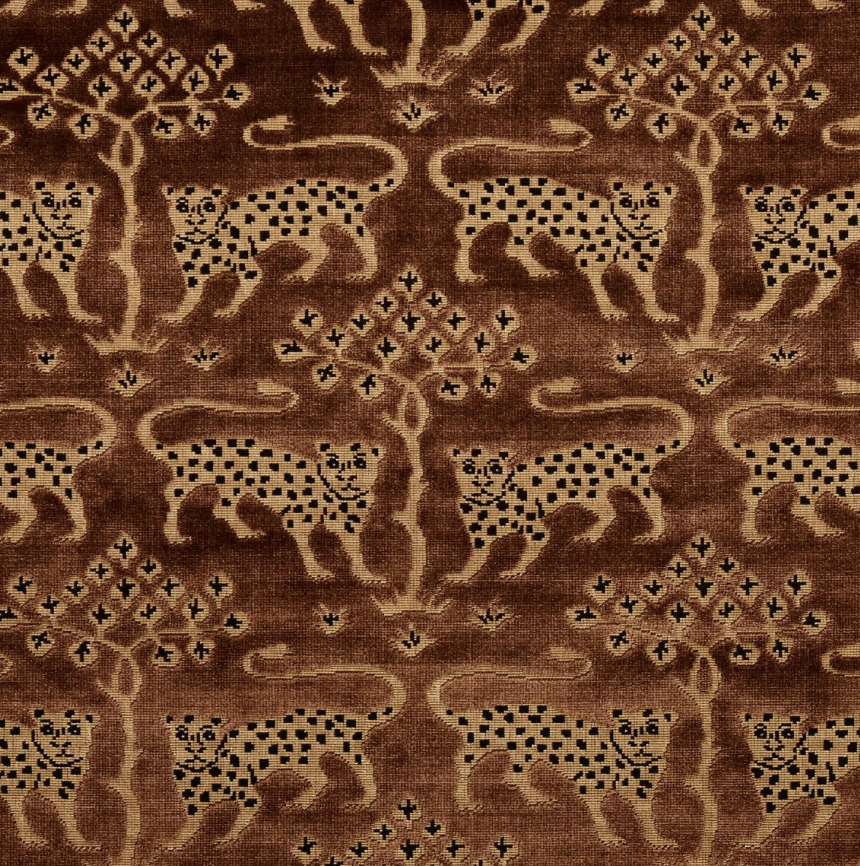 Woodland Leopard Velvet