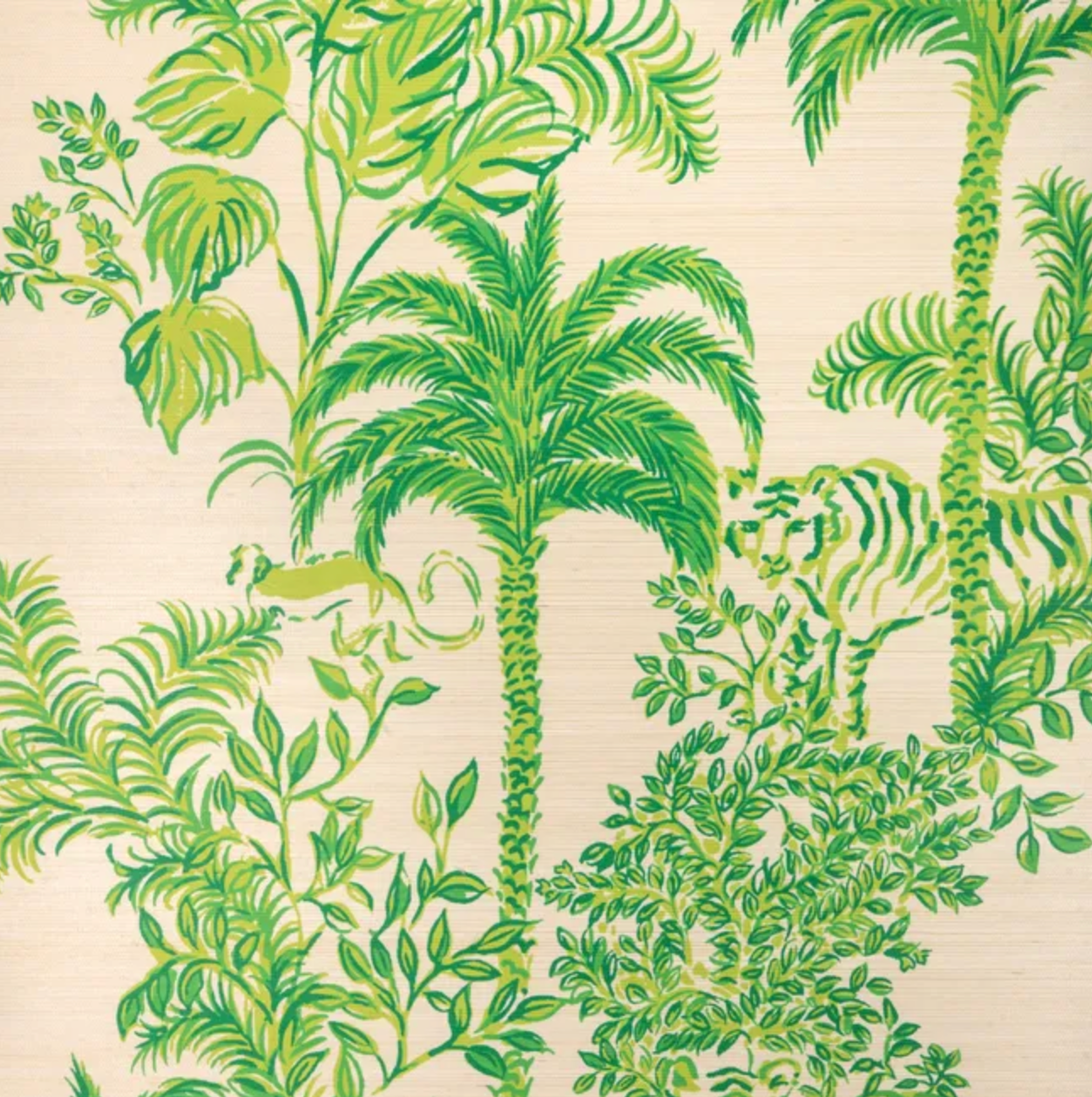 Lilly Pulitzer | Tiger Queen Grasscloth